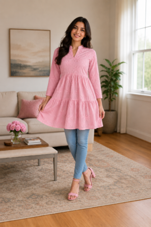 Short Chikankari Frock