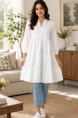 Short Chikankari Frock